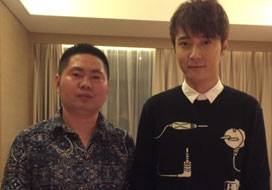 广州优游国际与明星合影